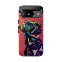Colorful Pit LABRADOR Tough Phone Case — Vibrant Pop Art Dog Design