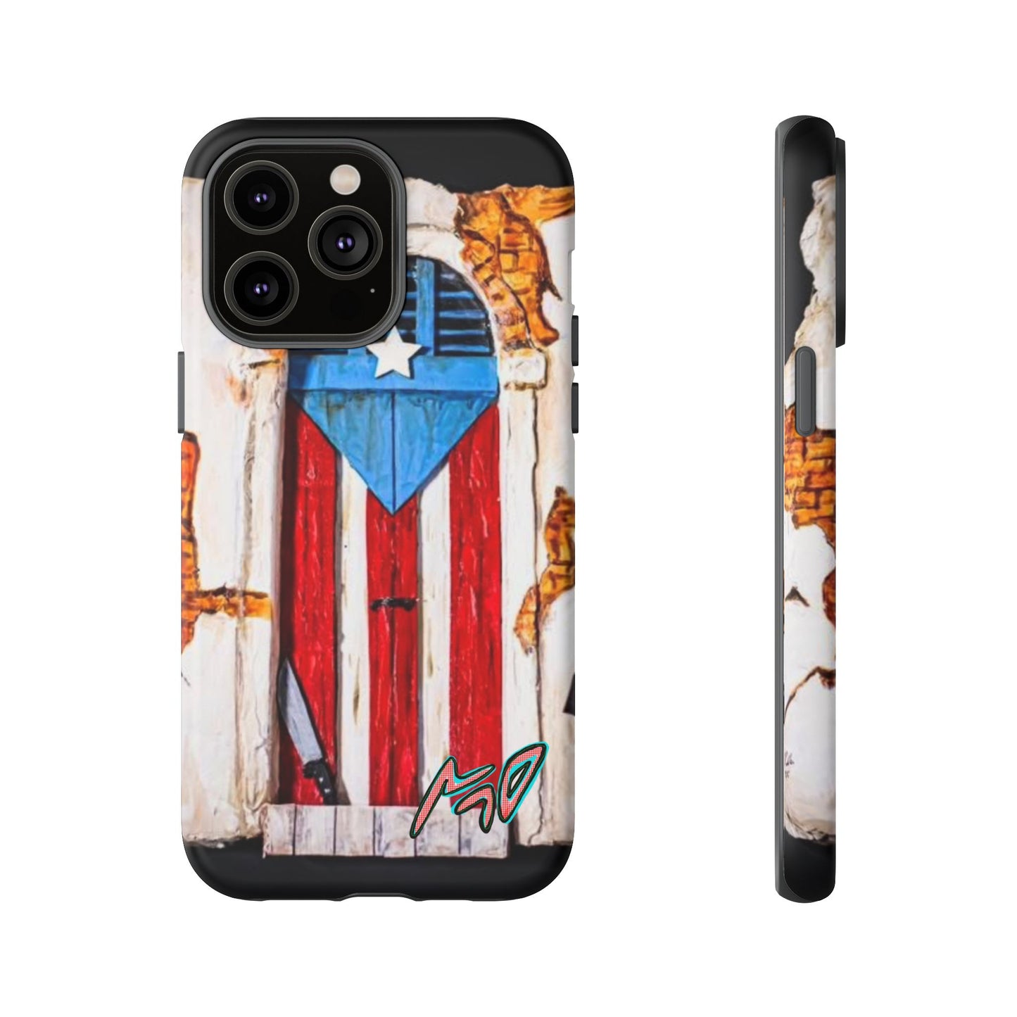 Puerto Rican Flag Phone Case - Rustic Coquí Door Design Tough Case