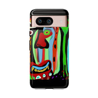 CRAZY.   Tribal Face Phone Case — Colorful Modern Art iPhone Cover