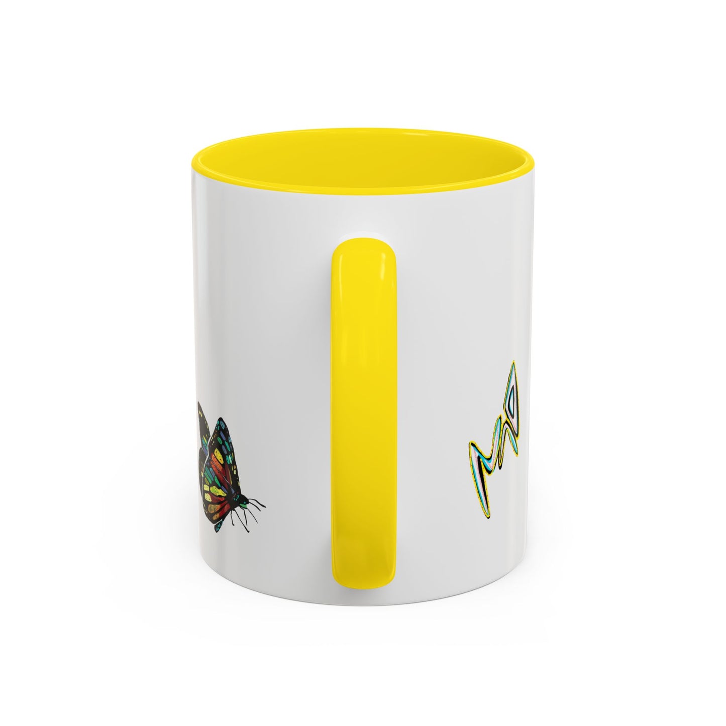 Colorful Butterfly Coffee Mug — Vibrant Monarch Art Accent Mug (11/15oz)