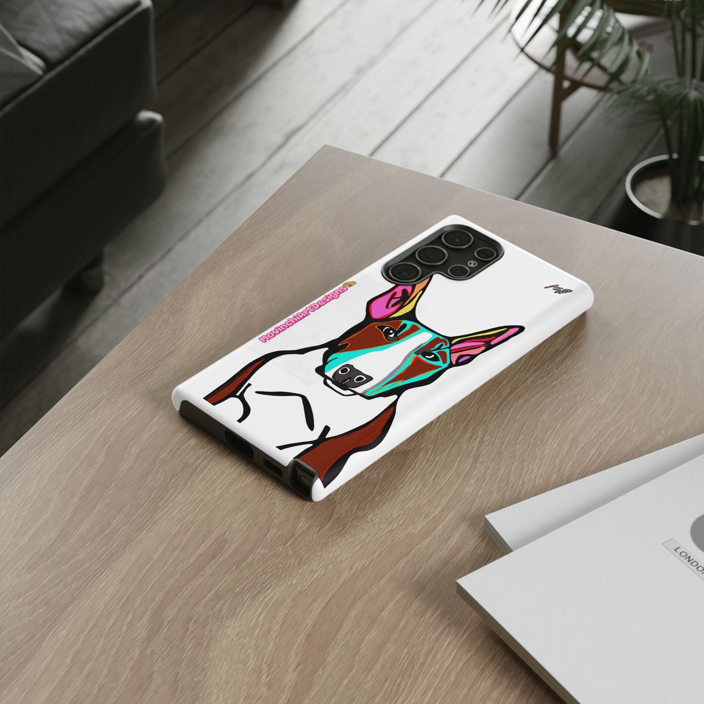 MR Bull Terrier Phone Case — Colorful Pop Art Tough Cases for Dog Lovers
