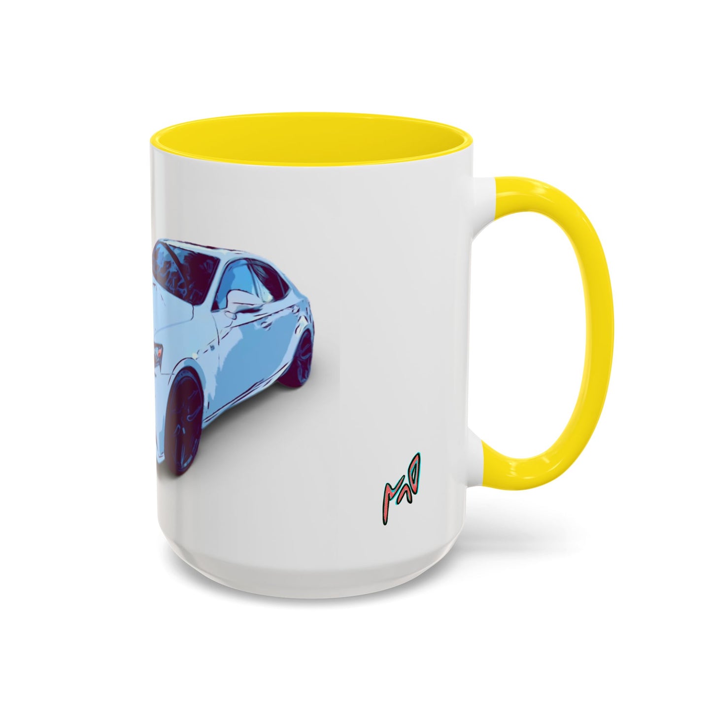 IS300 Car Lover Accent Coffee Mug – White Sports Sedan Design (11oz & 15oz)