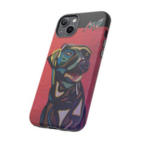 Colorful Pit LABRADOR Tough Phone Case — Vibrant Pop Art Dog Design