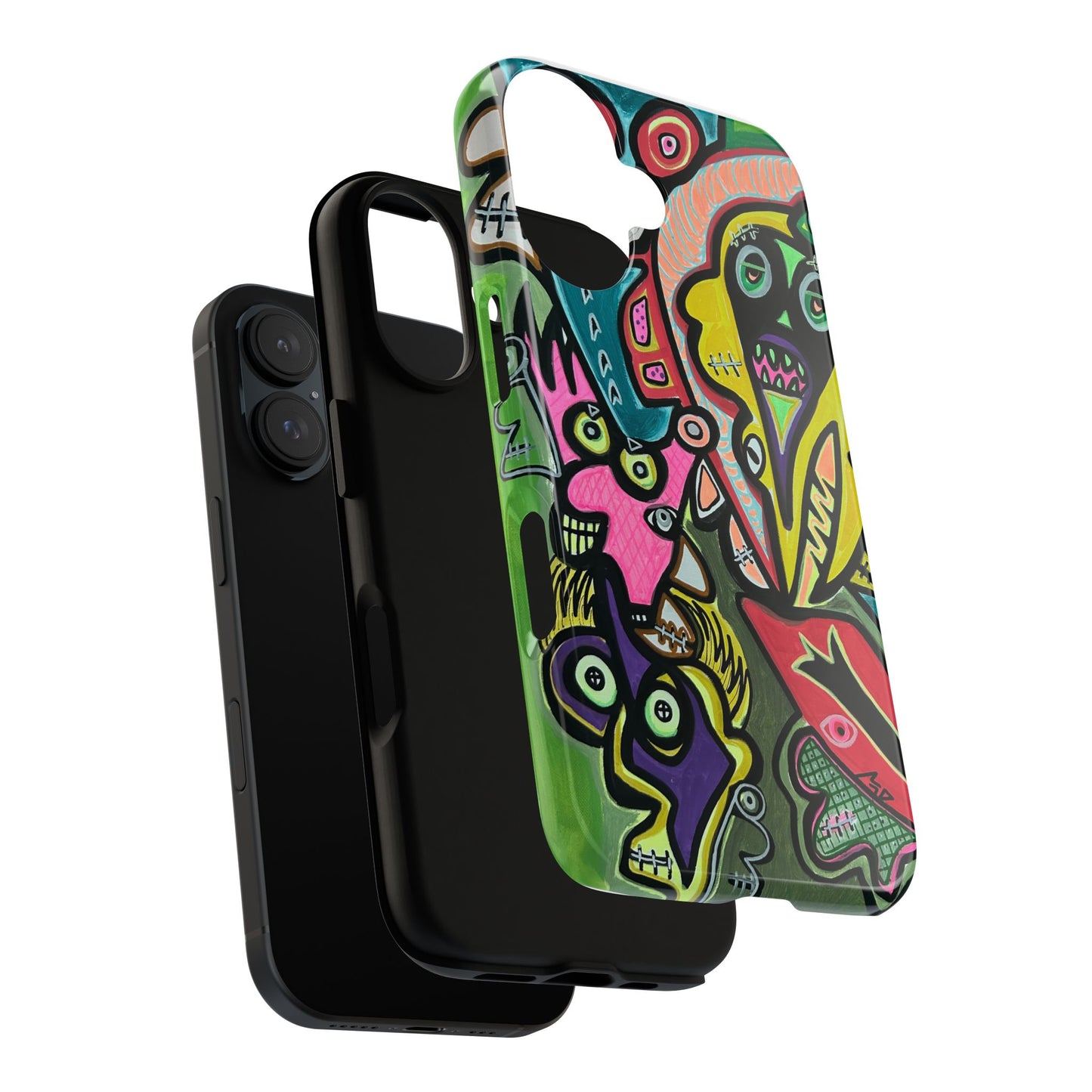 CONCERT  Abstract Graffiti Phone Case — Colorful Street Art Tough Cases