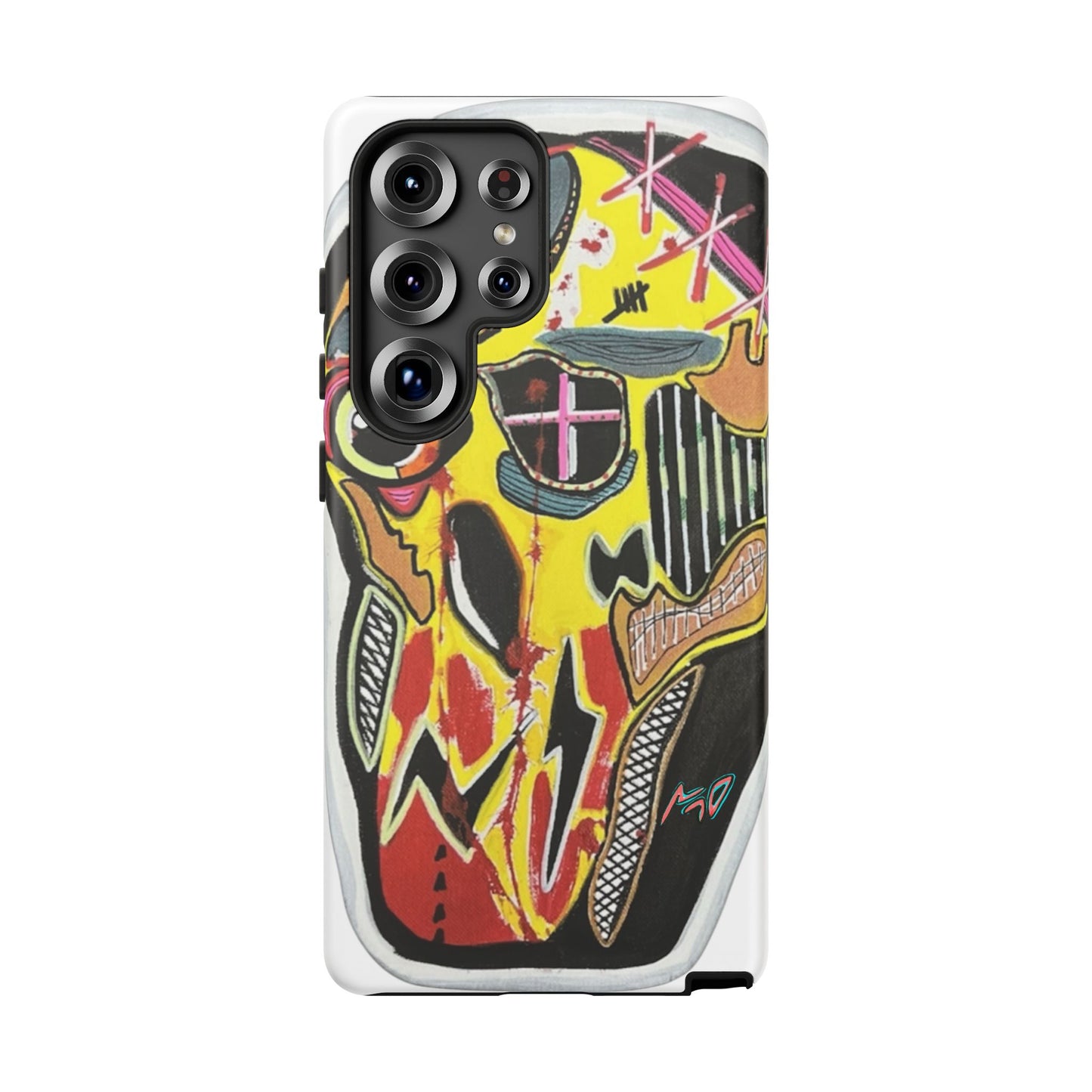 VINCENT.  Skull Riot Phone Case – Colorful Abstract Horror Art Protective Cover