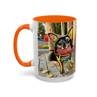 Colorful Corgi Accent Coffee Mug – Vibrant Pop-Art Dog Design (11/15oz)