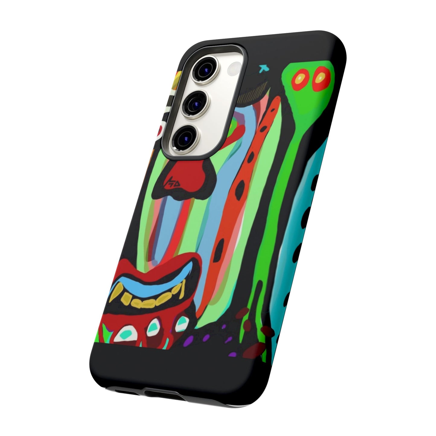 CRAZY.   Tribal Face Phone Case — Colorful Modern Art iPhone Cover