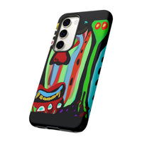 CRAZY.   Tribal Face Phone Case — Colorful Modern Art iPhone Cover