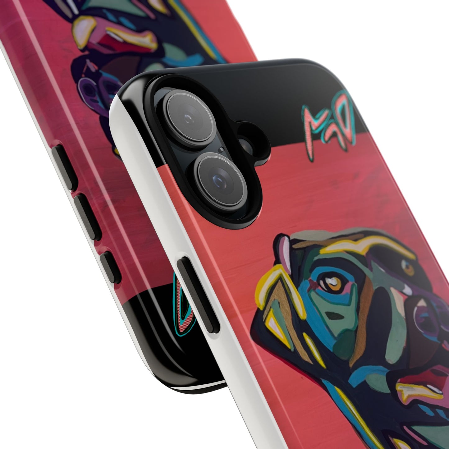 Colorful Pit LABRADOR Tough Phone Case — Vibrant Pop Art Dog Design