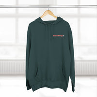 HEART ATTACK  Abstract Psyche Hoodie — Colorful Three-Panel Back Art Fleece Hoodie