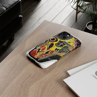 VINCENT.  Skull Riot Phone Case – Colorful Abstract Horror Art Protective Cover