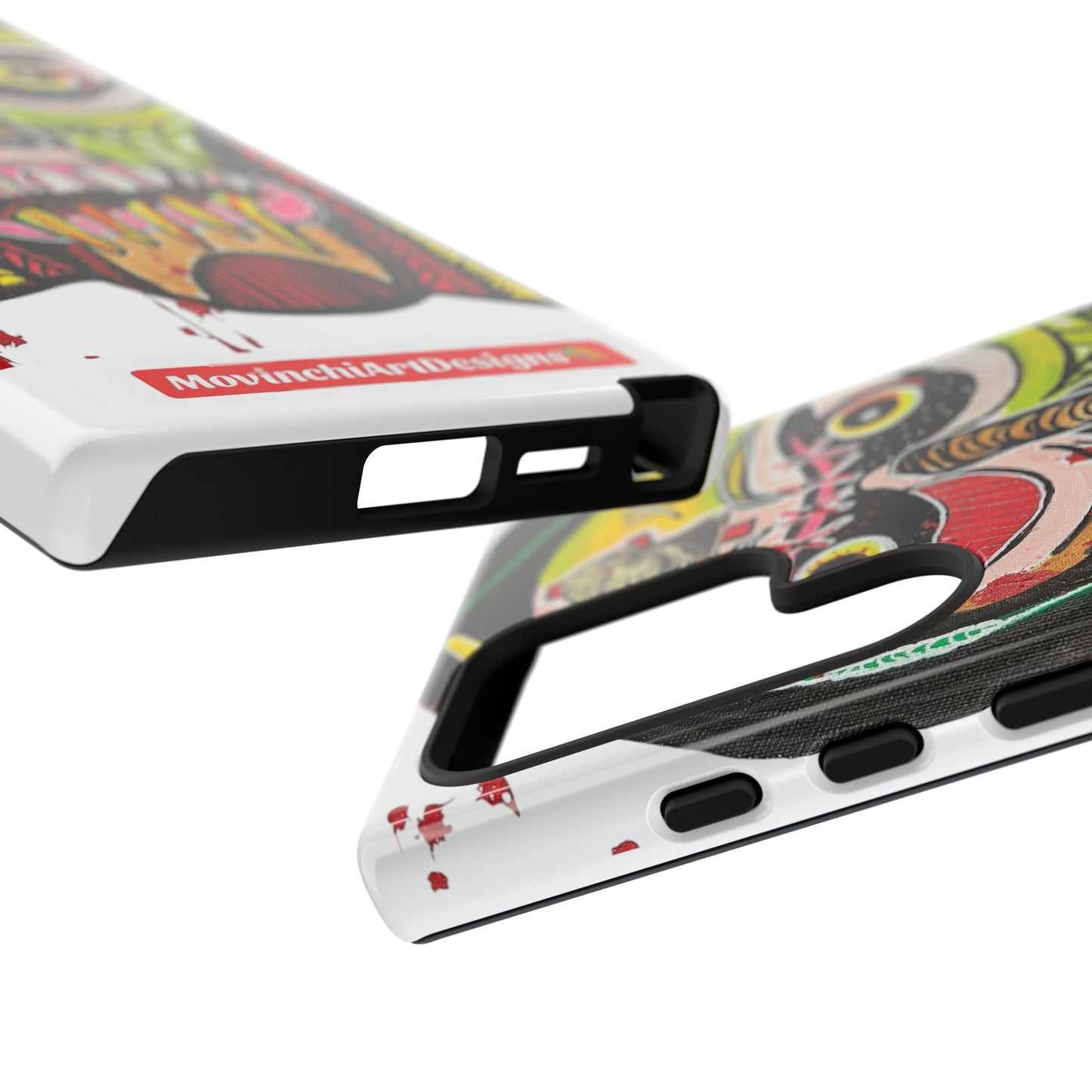 KUNTA.  Abstract Tribal Skull Phone Case — Colorful Street Art Protective Cover