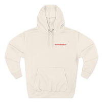 HEART ATTACK  Abstract Psyche Hoodie — Colorful Three-Panel Back Art Fleece Hoodie