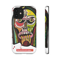 KUNTA.  Abstract Tribal Skull Phone Case — Colorful Street Art Protective Cover