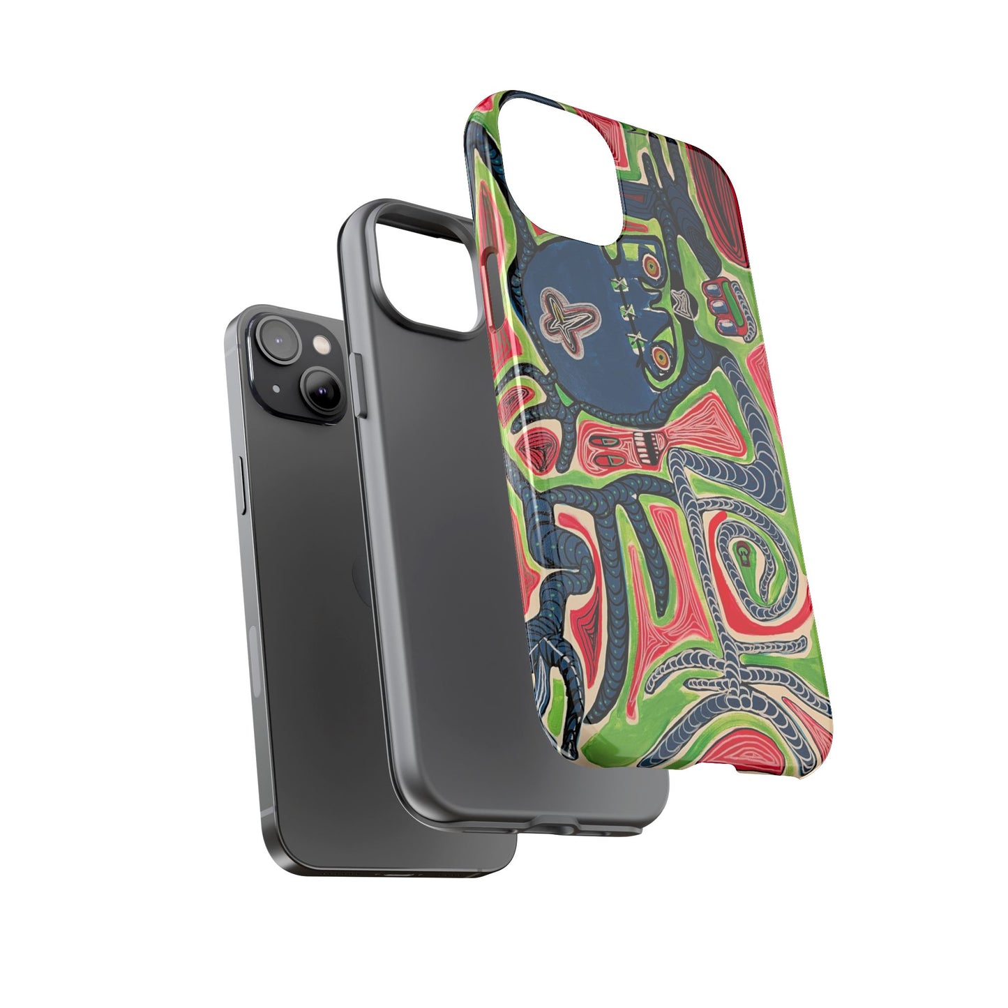 Abstract AFTERLIFE Phone Case — Bold Psychedelic Music Art