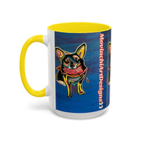 Chihuahua Art Coffee Mug – Colorful Pop‑Art Dog Accent Mug (11/15 oz)