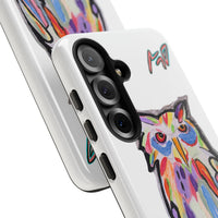 Colorful Owl Phone Case — Artistic Owl Illustration Tough Case