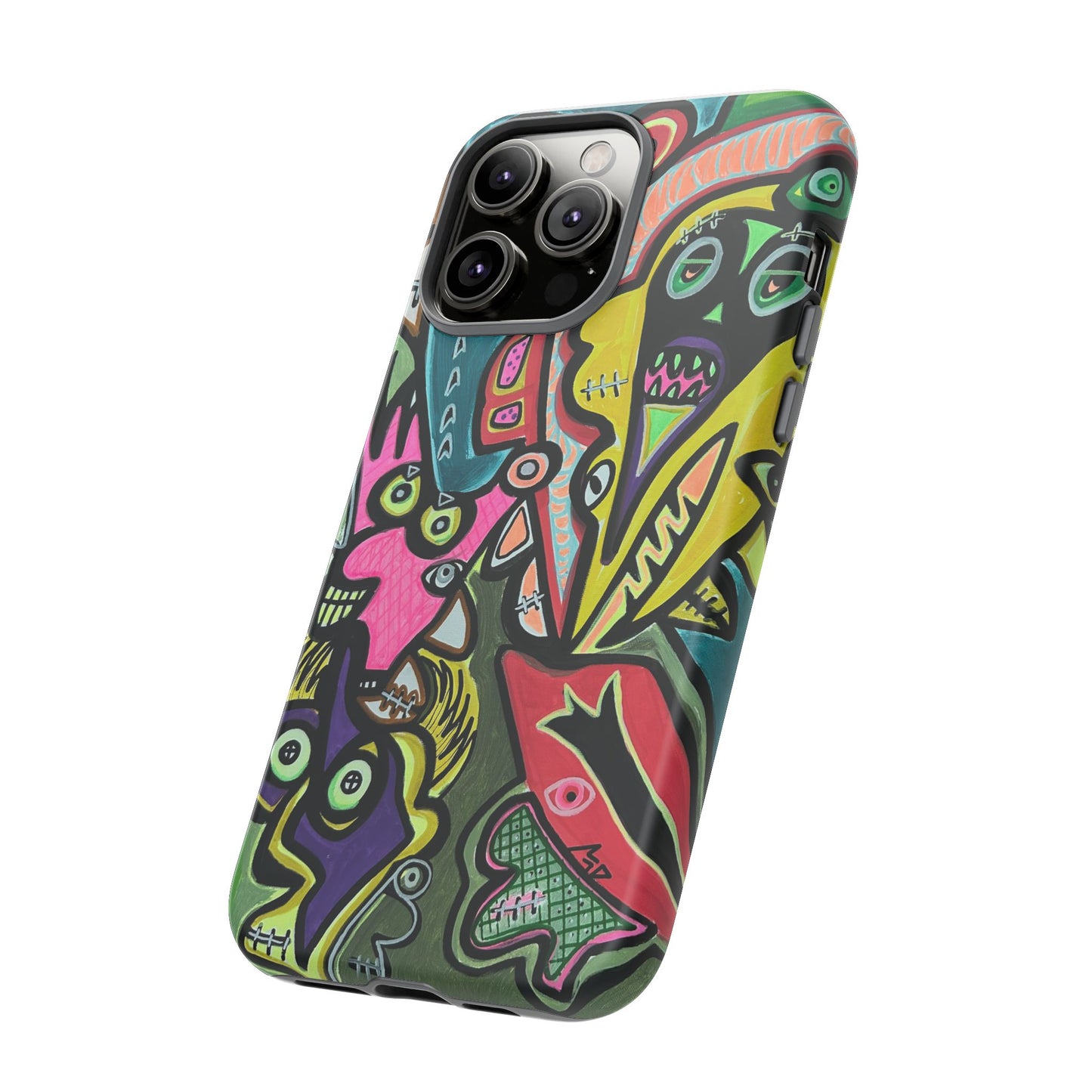 CONCERT  Abstract Graffiti Phone Case — Colorful Street Art Tough Cases