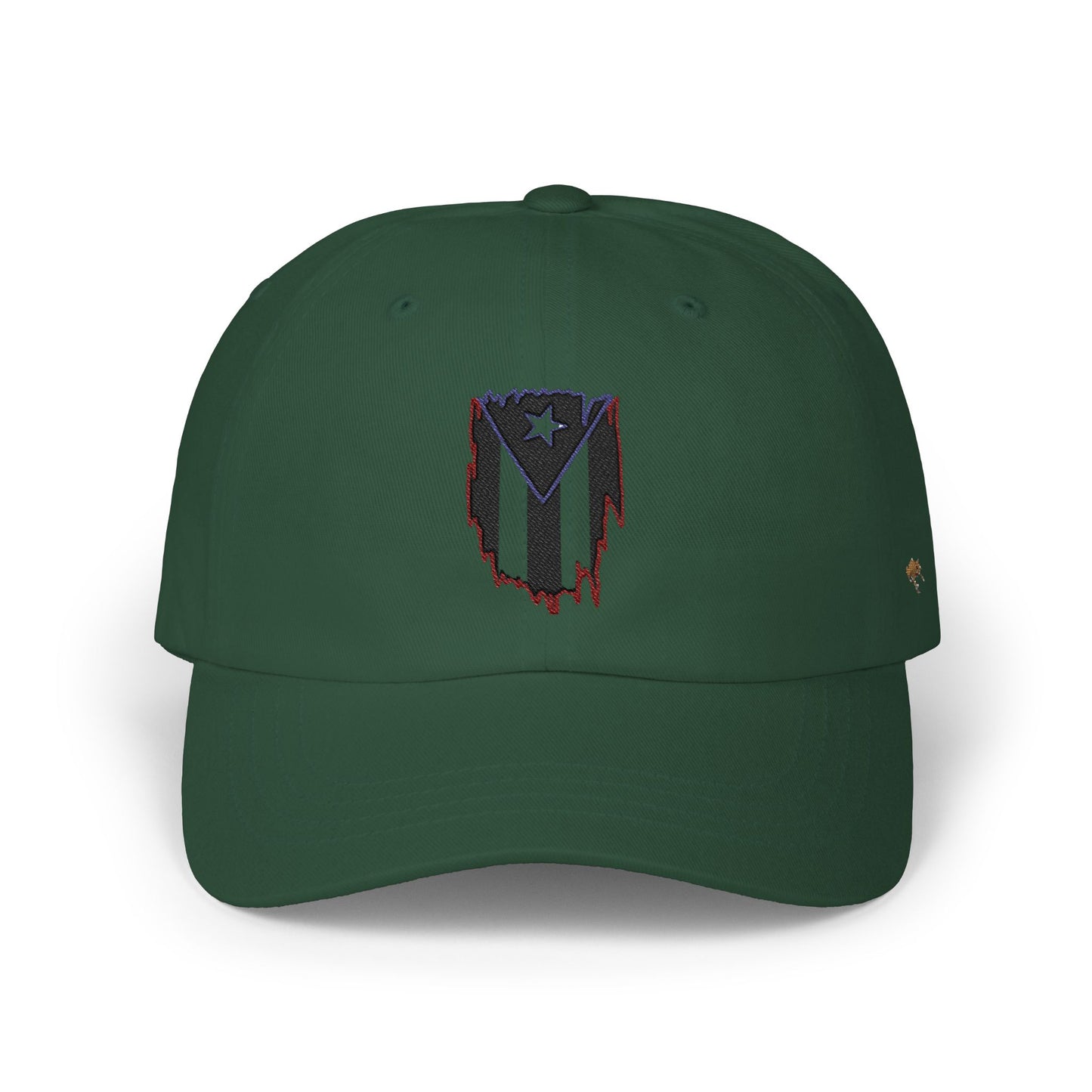 Dad Cap — Puerto Rico Flag Embroidered Distressed Logo