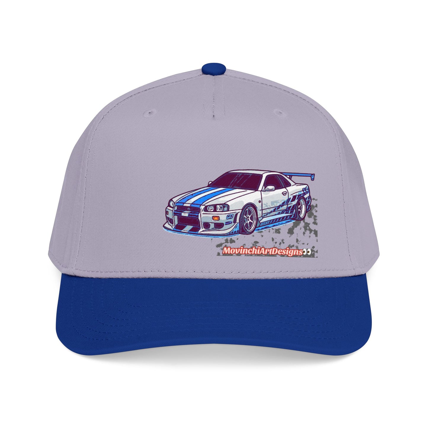 Racing Skyline Embroidered Cap — Vintage GT Sports Car Hat