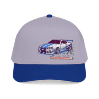 Racing Skyline Embroidered Cap — Vintage GT Sports Car Hat