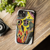 VINCENT.  Skull Riot Phone Case – Colorful Abstract Horror Art Protective Cover