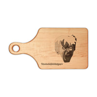 Engraved KAREN.   Face Wooden Cutting Board — Horror Kitchen Decor & Halloween Gift
