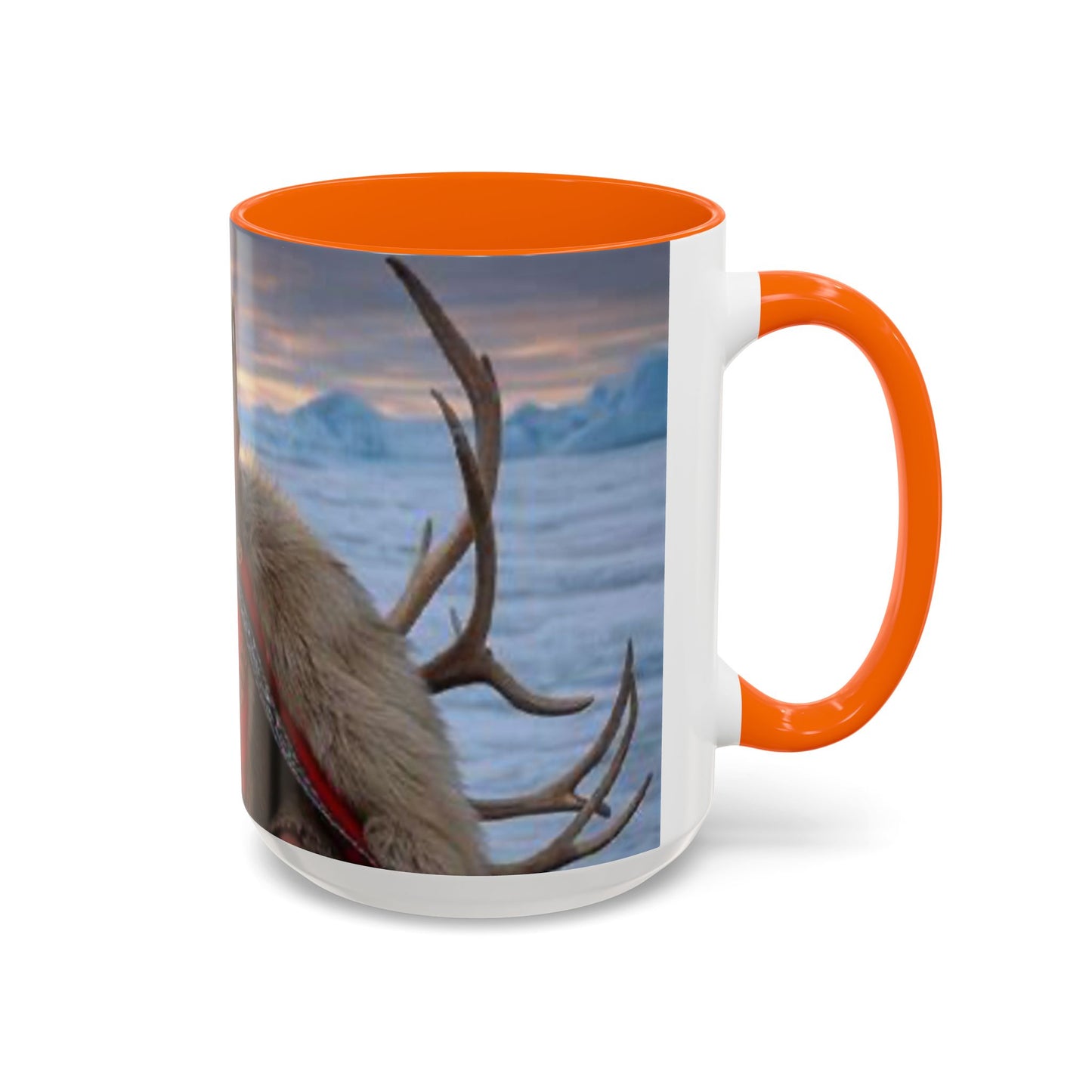 KING OF THE WORLD Royal Portrait Accent Coffee Mug – King in Fur Coat Design (11/15oz)