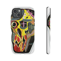 VINCENT.  Skull Riot Phone Case – Colorful Abstract Horror Art Protective Cover