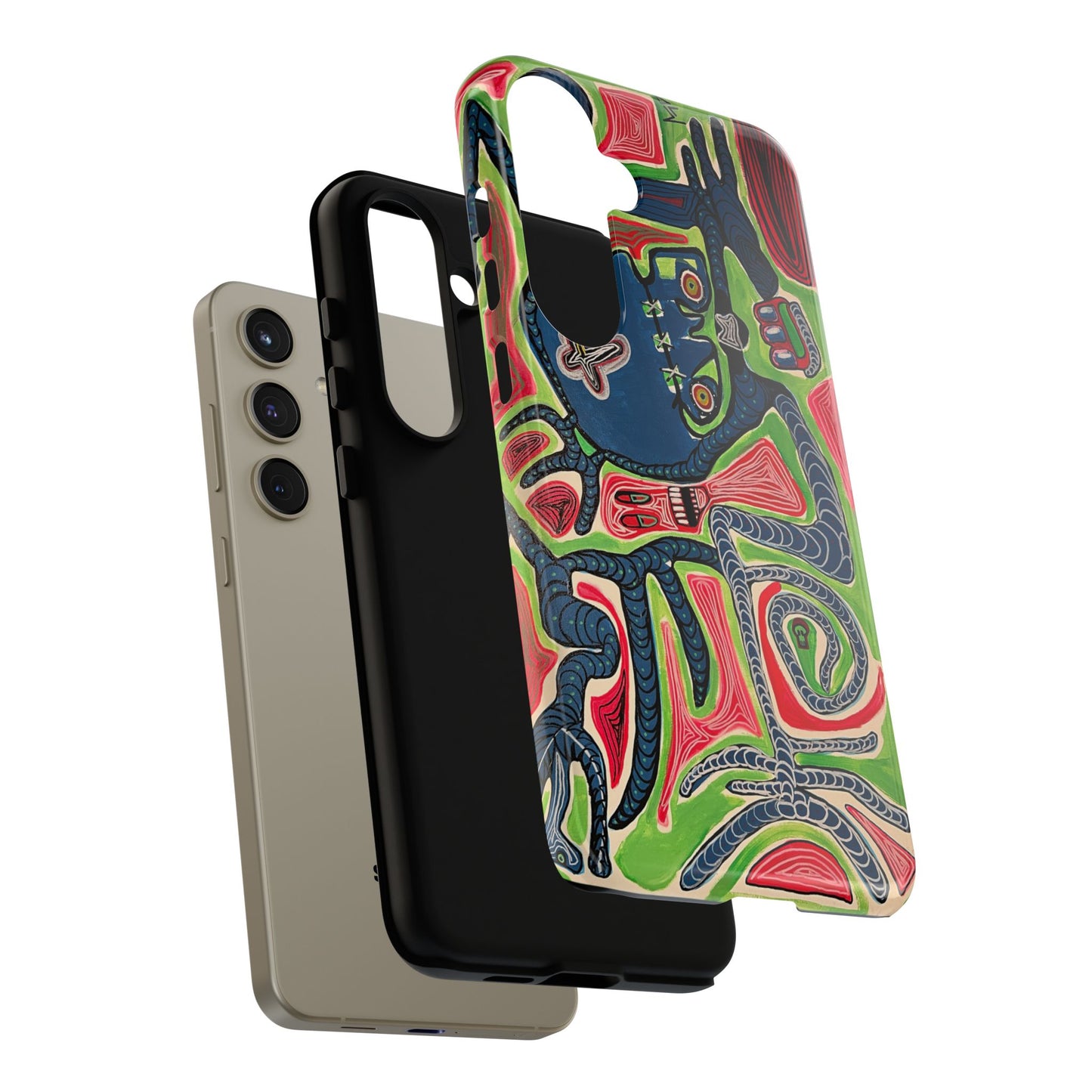 Abstract AFTERLIFE Phone Case — Bold Psychedelic Music Art