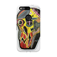 VINCENT.  Skull Riot Phone Case – Colorful Abstract Horror Art Protective Cover