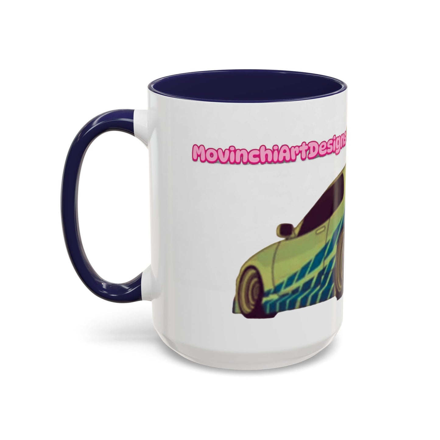 R34  Racing Skyline Accent Coffee Mug — Fast Car Drift Design (11/15oz)