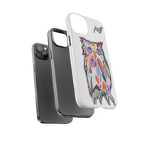 Colorful Owl Phone Case — Artistic Owl Illustration Tough Case