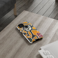 Abstract TAINO  Tribal Art Phone Case – Bold Orange Graphic Protective Cover