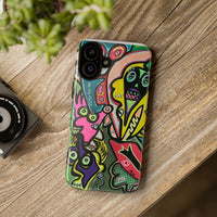 CONCERT  Abstract Graffiti Phone Case — Colorful Street Art Tough Cases