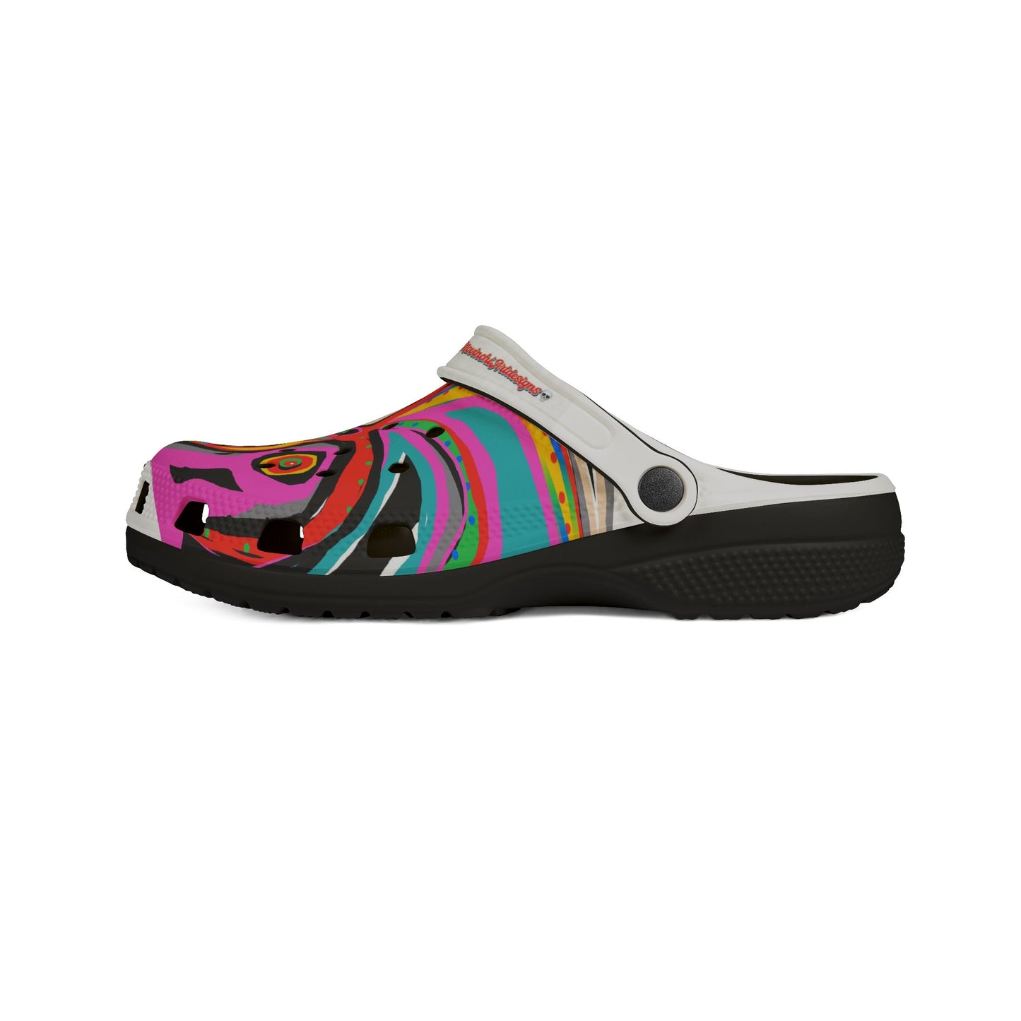 Colorful Abstract OCTOPUSSY   EVA Foam Clogs — Vibrant All-Over-Print Garden Shoes