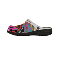 Colorful Abstract OCTOPUSSY   EVA Foam Clogs — Vibrant All-Over-Print Garden Shoes