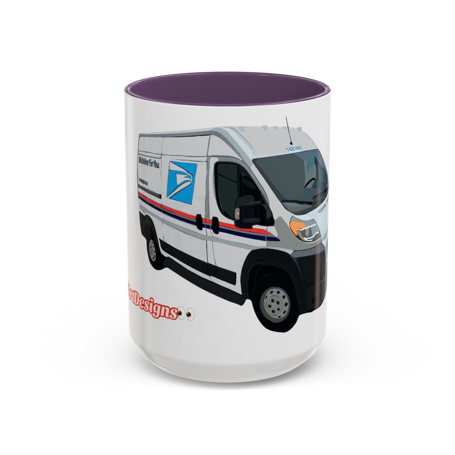 PROMASTER.  Coffee Mug — Postal Delivery Van Illustration