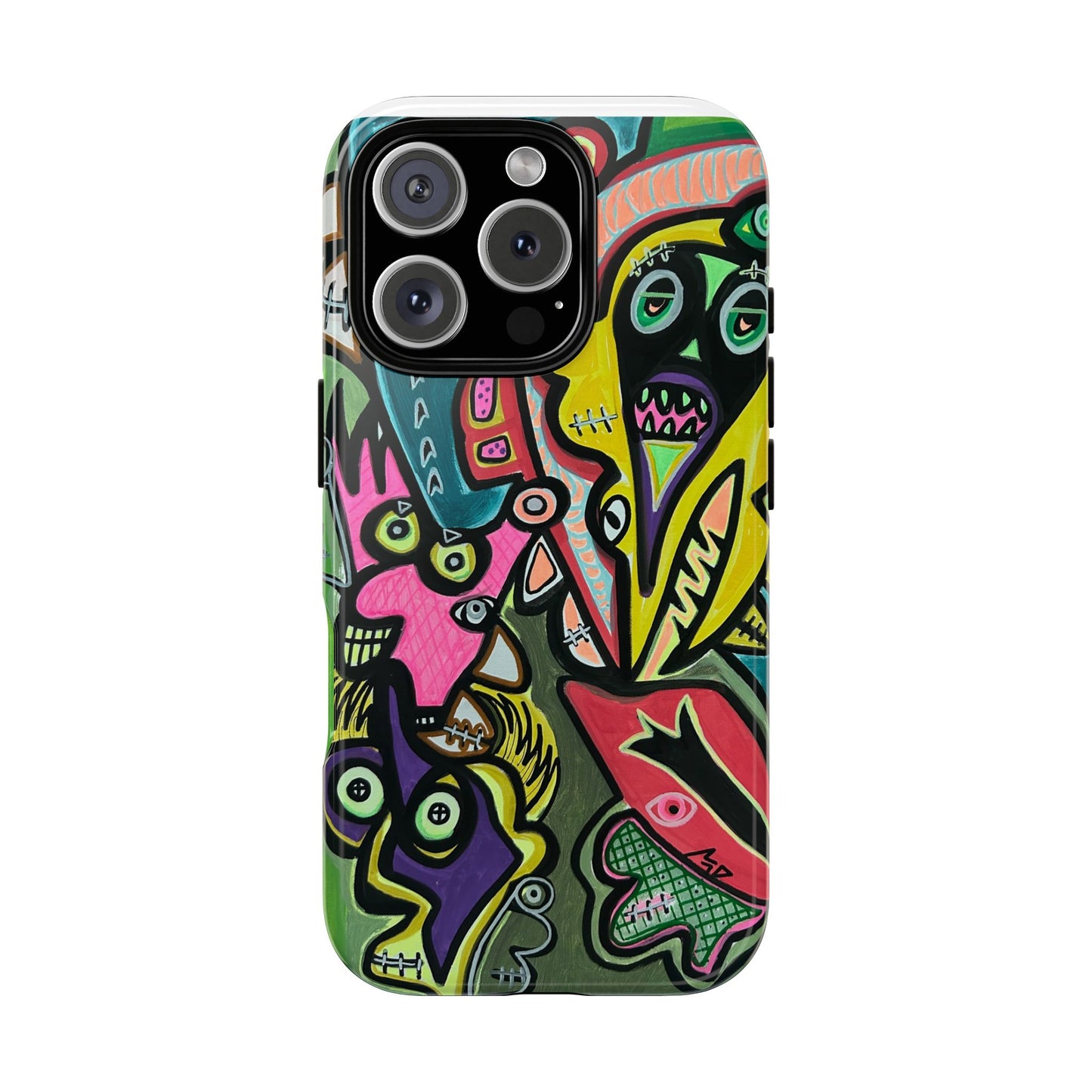 CONCERT  Abstract Graffiti Phone Case — Colorful Street Art Tough Cases