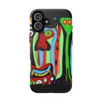 CRAZY.   Tribal Face Phone Case — Colorful Modern Art iPhone Cover