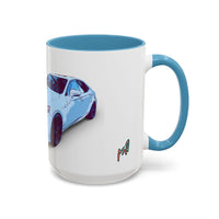 IS300 Car Lover Accent Coffee Mug – White Sports Sedan Design (11oz & 15oz)