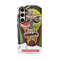 KUNTA.  Abstract Tribal Skull Phone Case — Colorful Street Art Protective Cover
