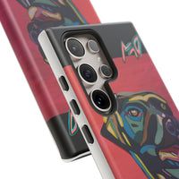 Colorful Pit LABRADOR Tough Phone Case — Vibrant Pop Art Dog Design