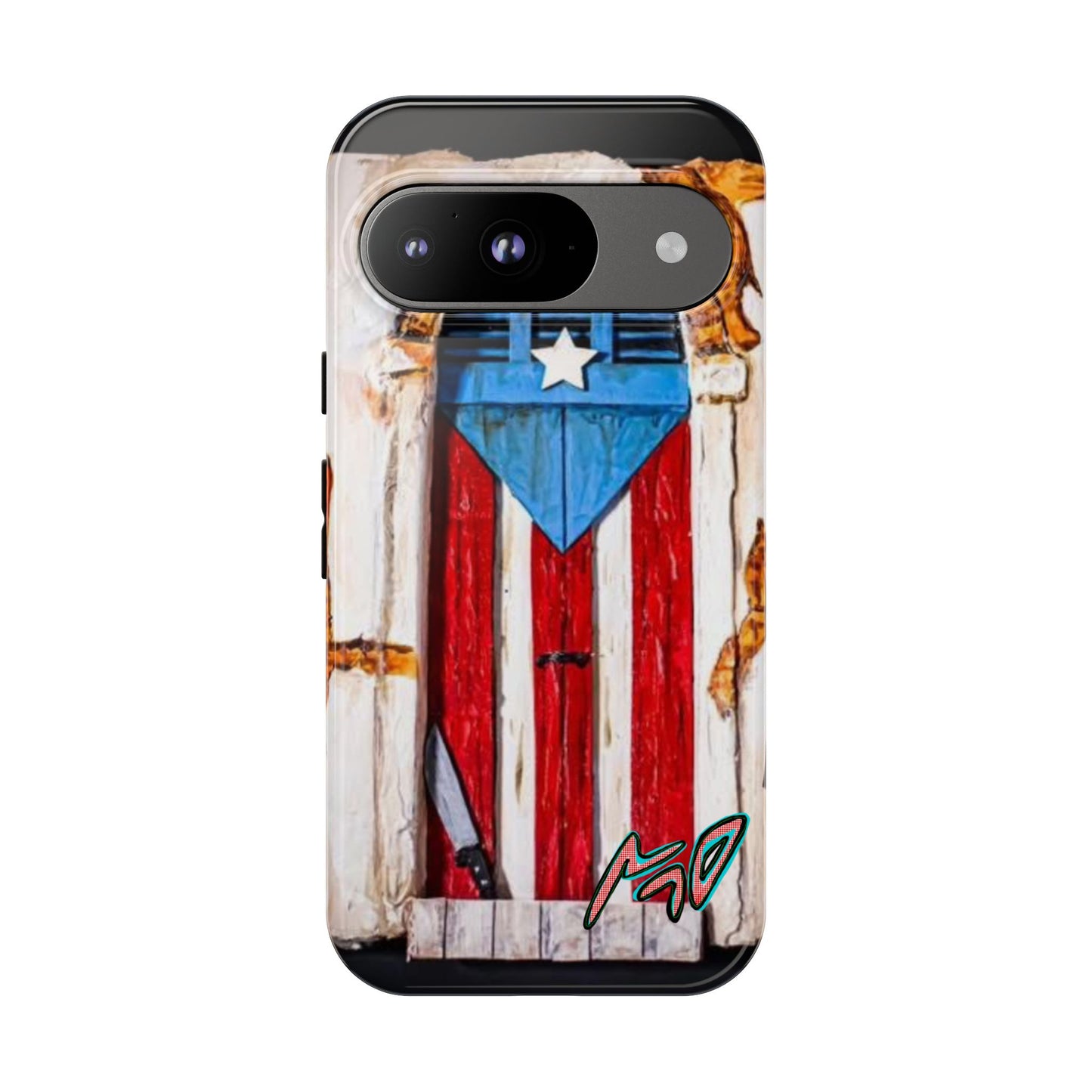 Puerto Rican Flag Phone Case - Rustic Coquí Door Design Tough Case