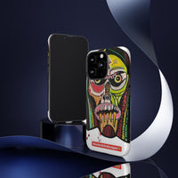 KUNTA.  Abstract Tribal Skull Phone Case — Colorful Street Art Protective Cover