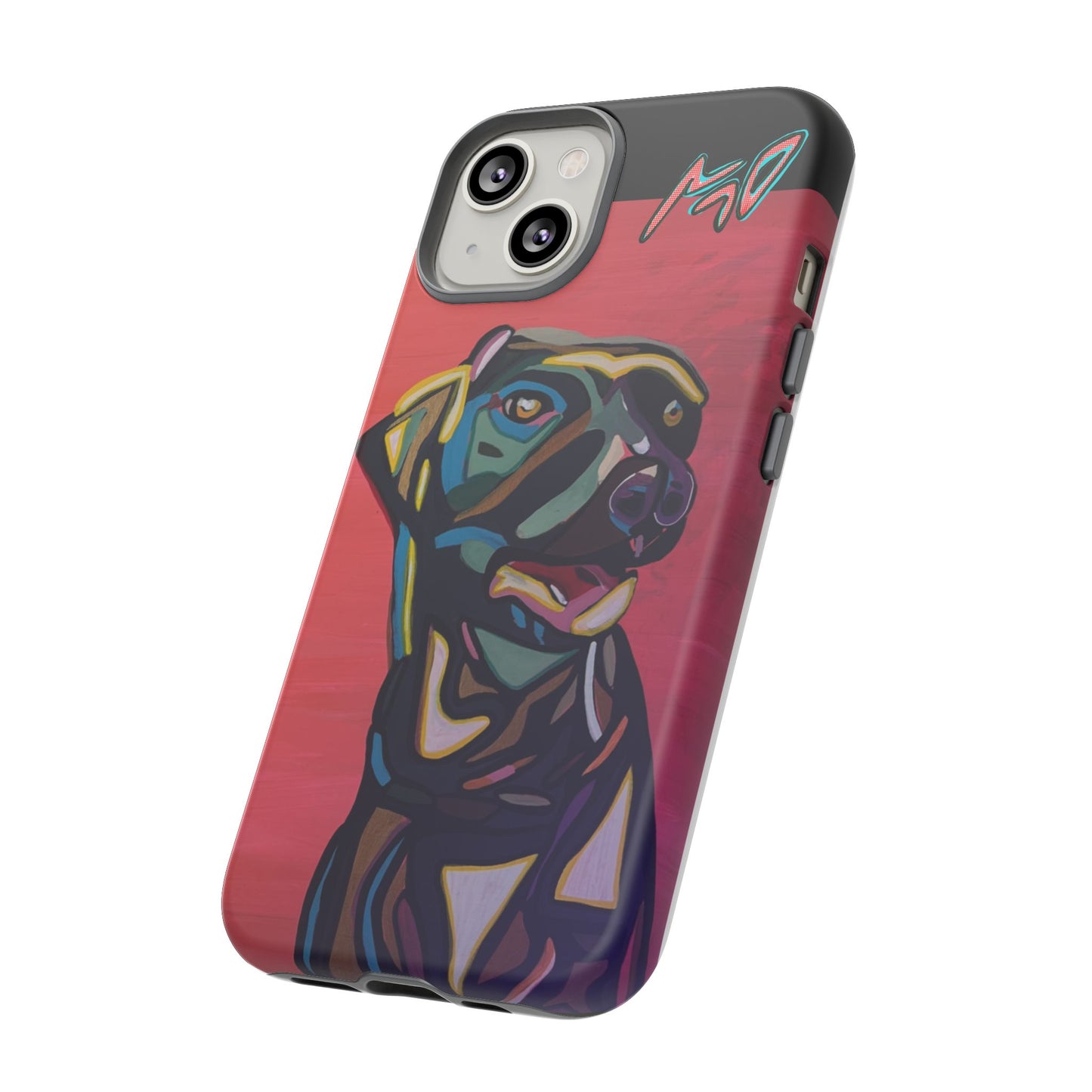 Colorful Pit LABRADOR Tough Phone Case — Vibrant Pop Art Dog Design