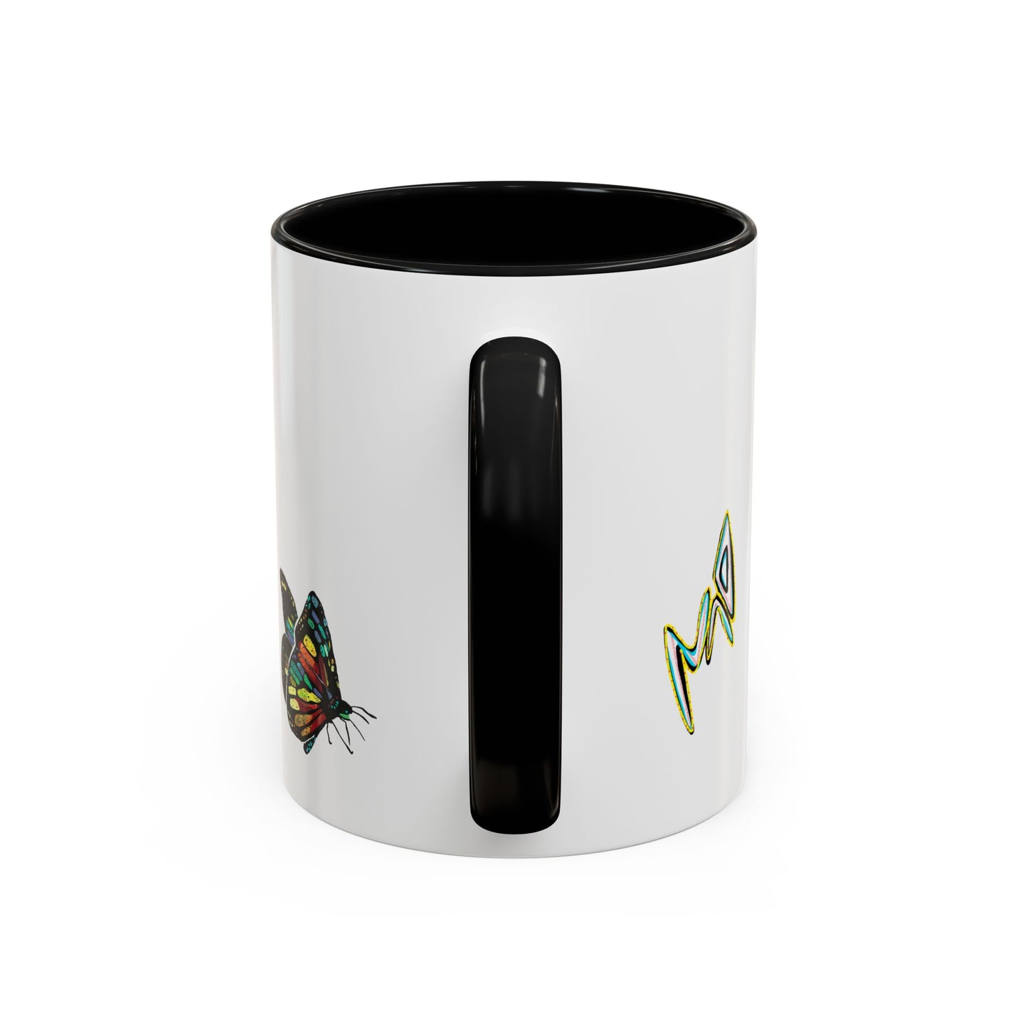 Colorful Butterfly Coffee Mug — Vibrant Monarch Art Accent Mug (11/15oz)