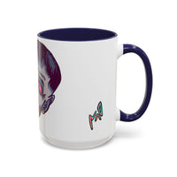Edgy 3x  Horror Face Accent Coffee Mug (11/15oz) — 'ANAL 3X' Graphic