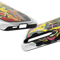 VINCENT.  Skull Riot Phone Case – Colorful Abstract Horror Art Protective Cover