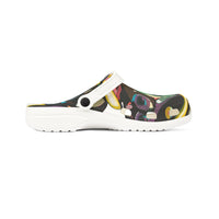 MIA SOFIA  Colorful Abstract EVA Clogs — Artistic Garden Slip‑Ons